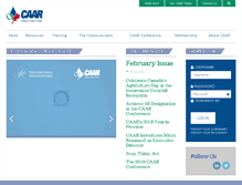 Tablet Screenshot of caar.org